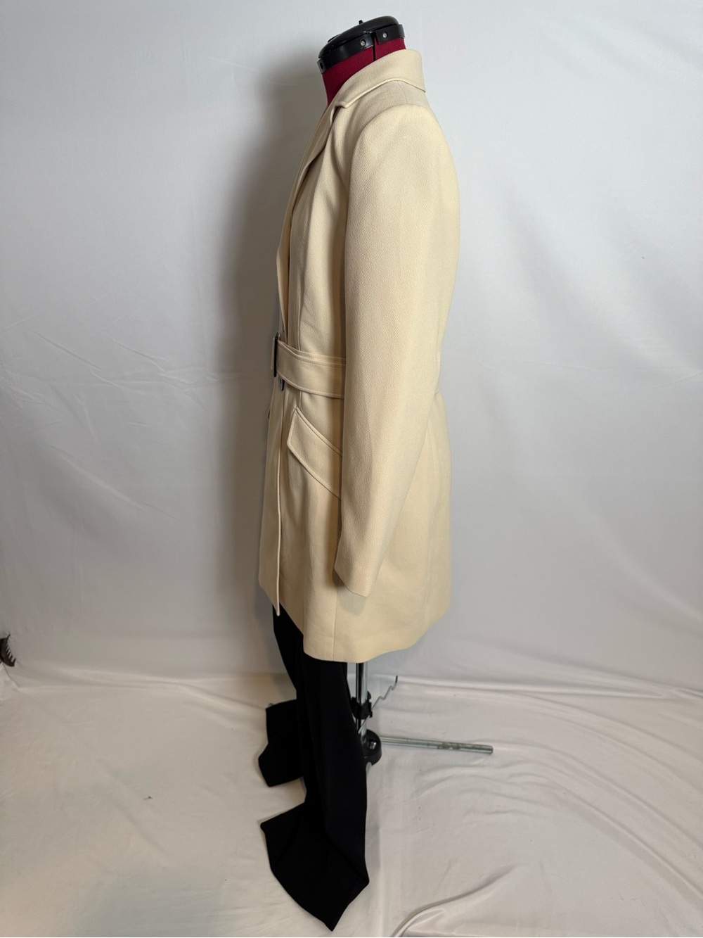 Le Suit Pantsuit Women's Size 8 Cream & Black 2-Piece Set Blazer & Pants - Picture 15 of 16